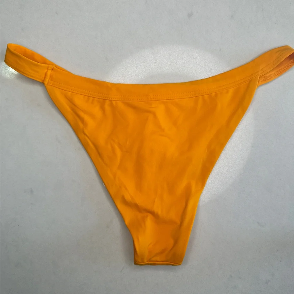 L*Space Mango Avery Top Camdyn Bottom Bikini Bright Orange Summer Swimwear NWT M